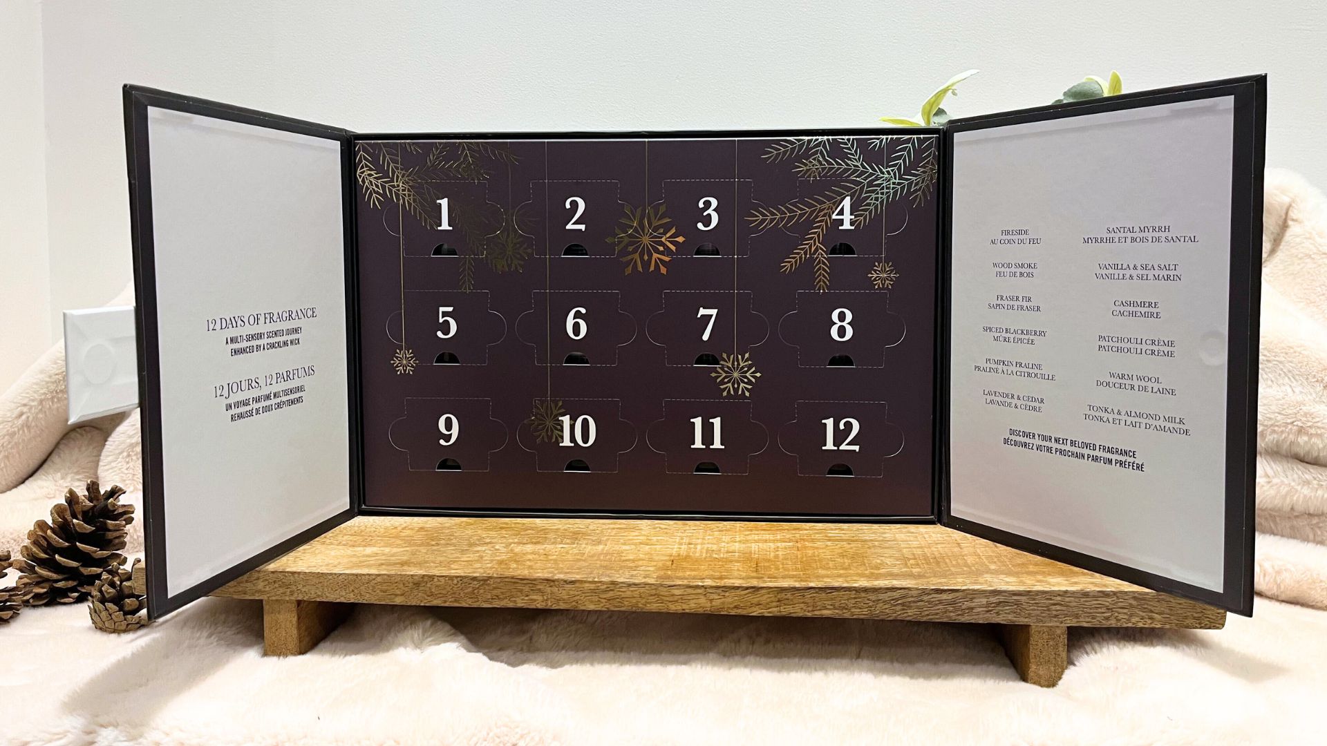 picture of advent calendar open with doors open