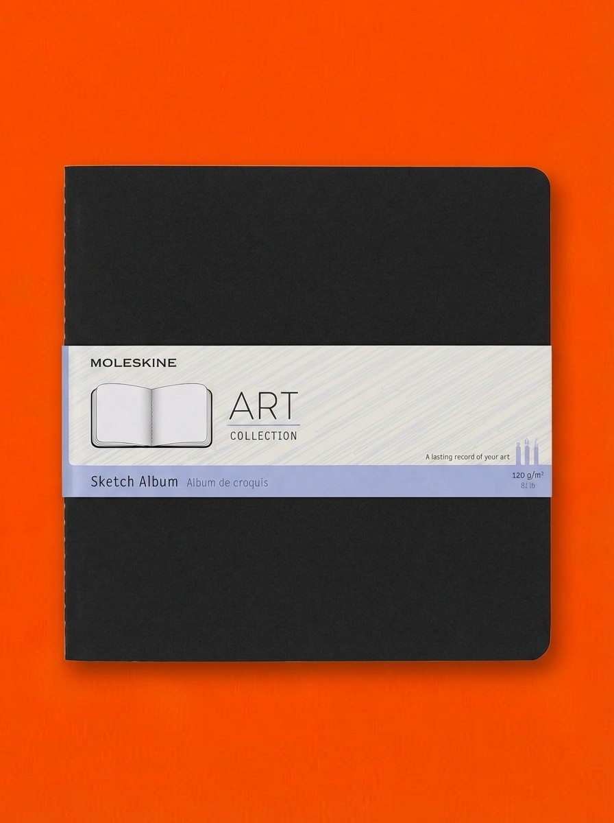 Moleskine, Art Sketch Album, Soft Cover, Square (7.5" X 7.5")