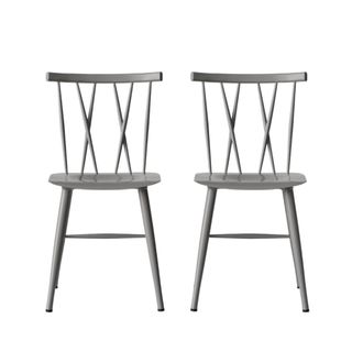 Becket metal x back deals dining chair