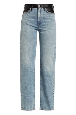 Rag & Bone Shea High-Rise Straight-Leg Combo Jeans