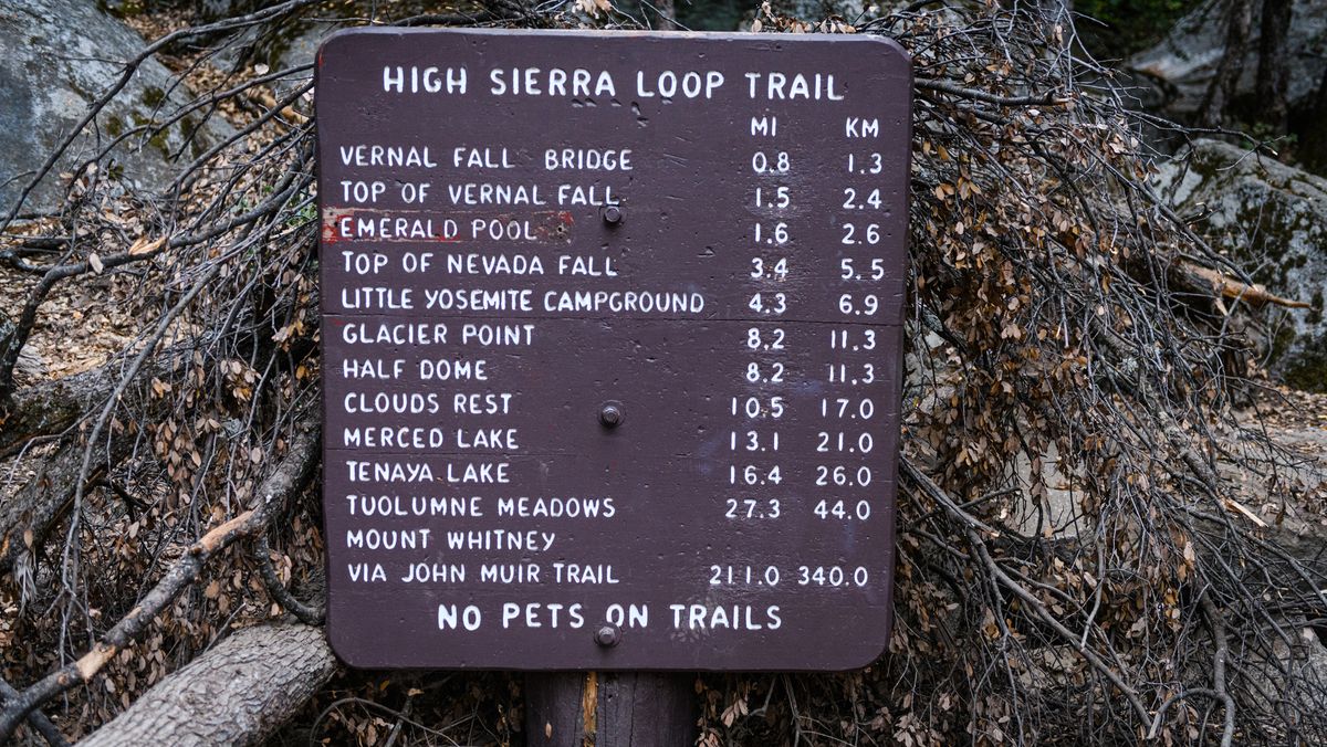 High sierra outlet loop trail