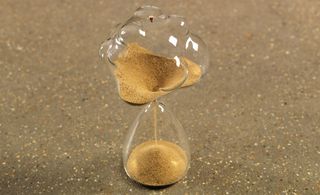 Sand-filled hourglass