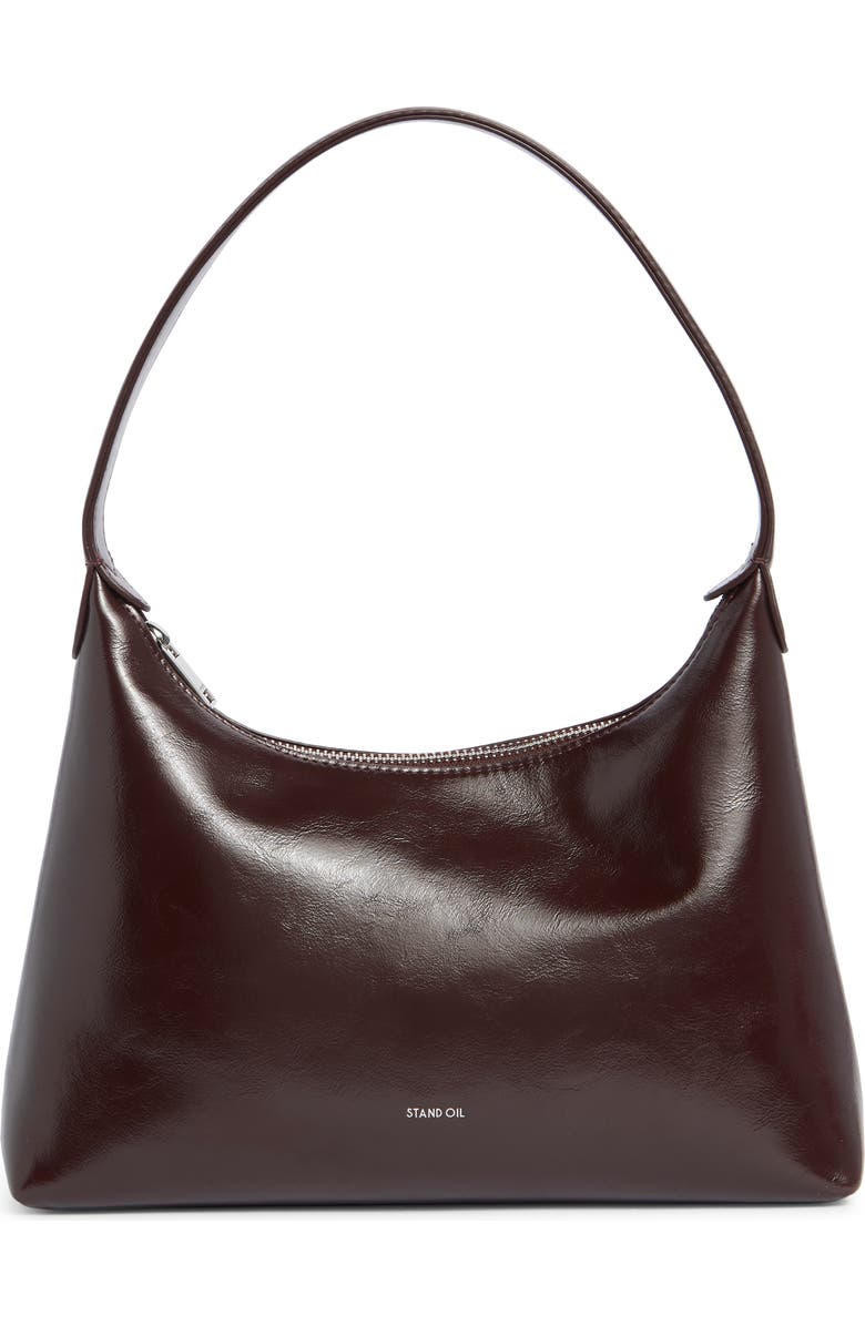 Plump Faux Leather Shoulder Bag