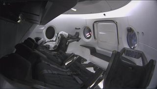 Meet Ripley, an instrumented Anthropomorphic Test Dummy riding aboard SpaceX's first Crew Dragon spacecraft.