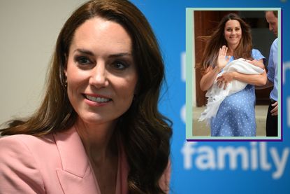 Kate Middleton main and drop in of Kate Middleton holding Prince George