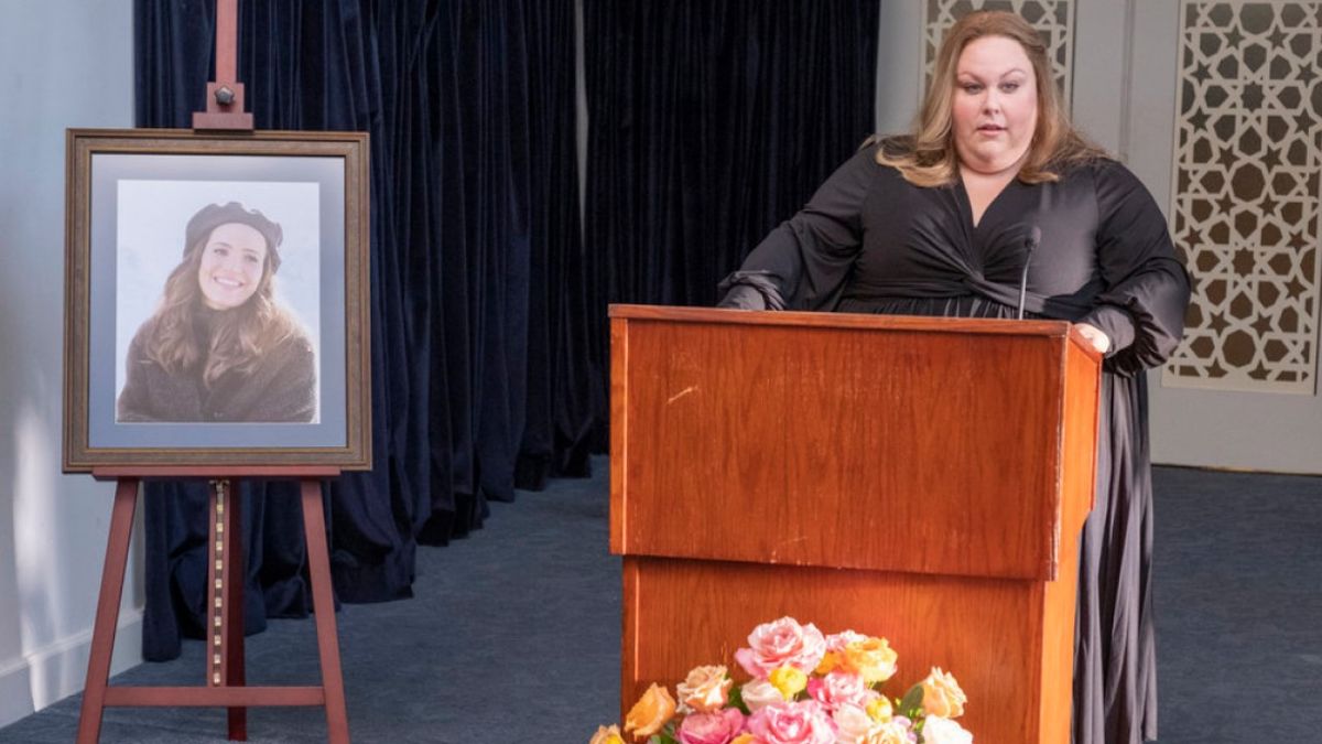 Kate speaks at Rebecca&#039;s funeral.