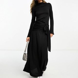 Long black dress from ASOS