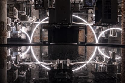 The Third Paradise Perspective, opening room at intelligens, the main show at the 19th venice architecture biennale