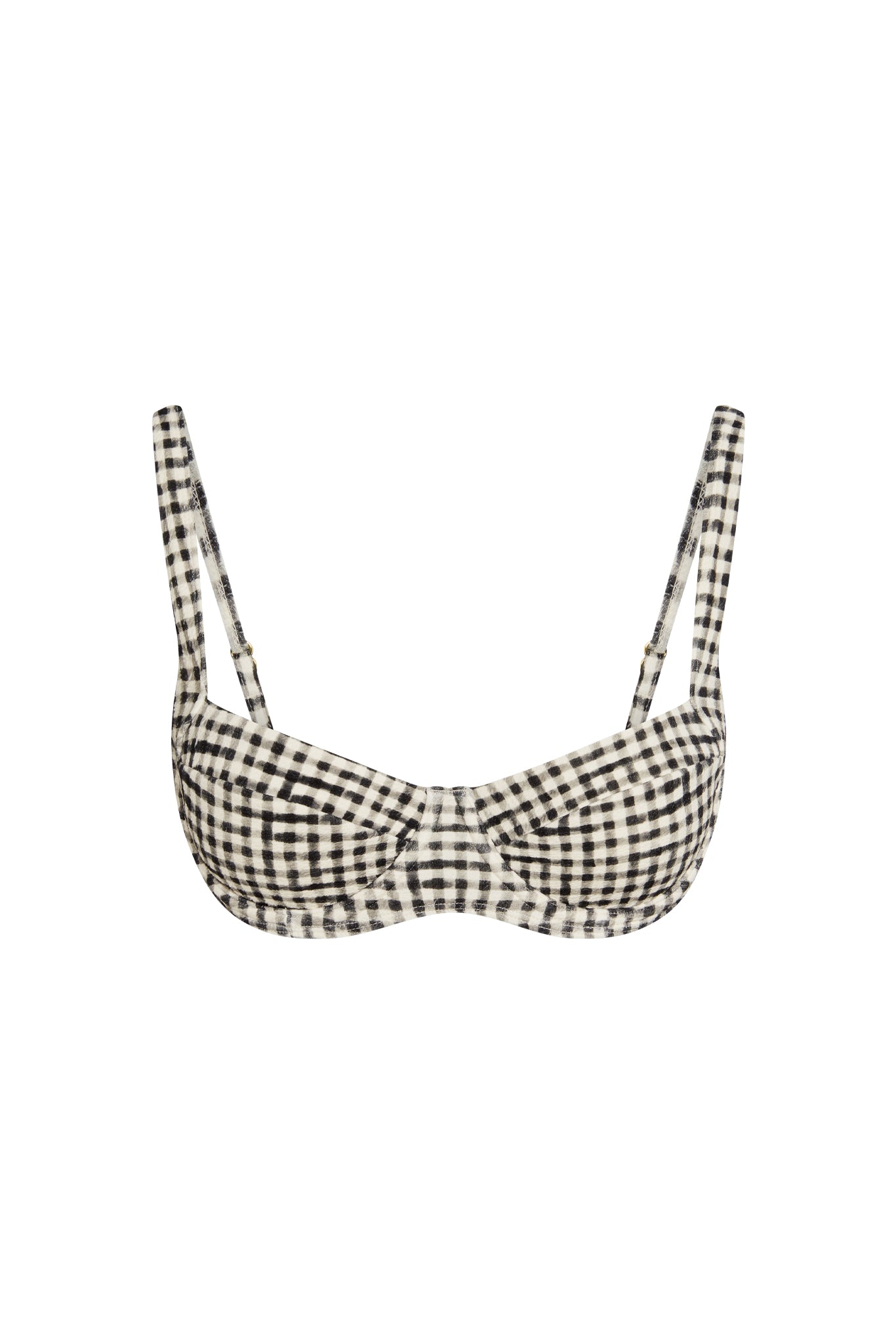 Sorrento Top - Black Gingham - Black Gingham / P