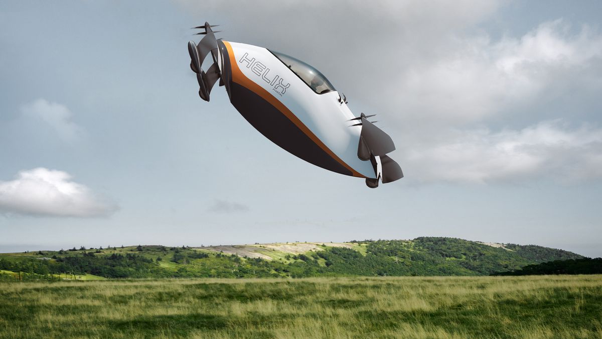 Helix’s personal vertical takeoff and landing aircraft is the