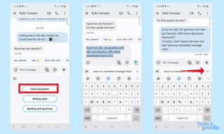 translating texts with Chat Assist