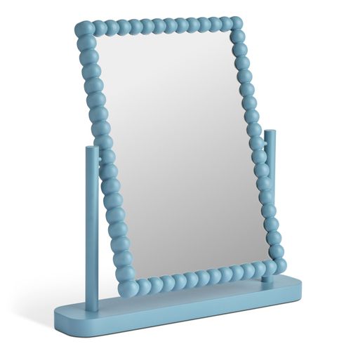Blue Bobbin Dressing Table Mirror 