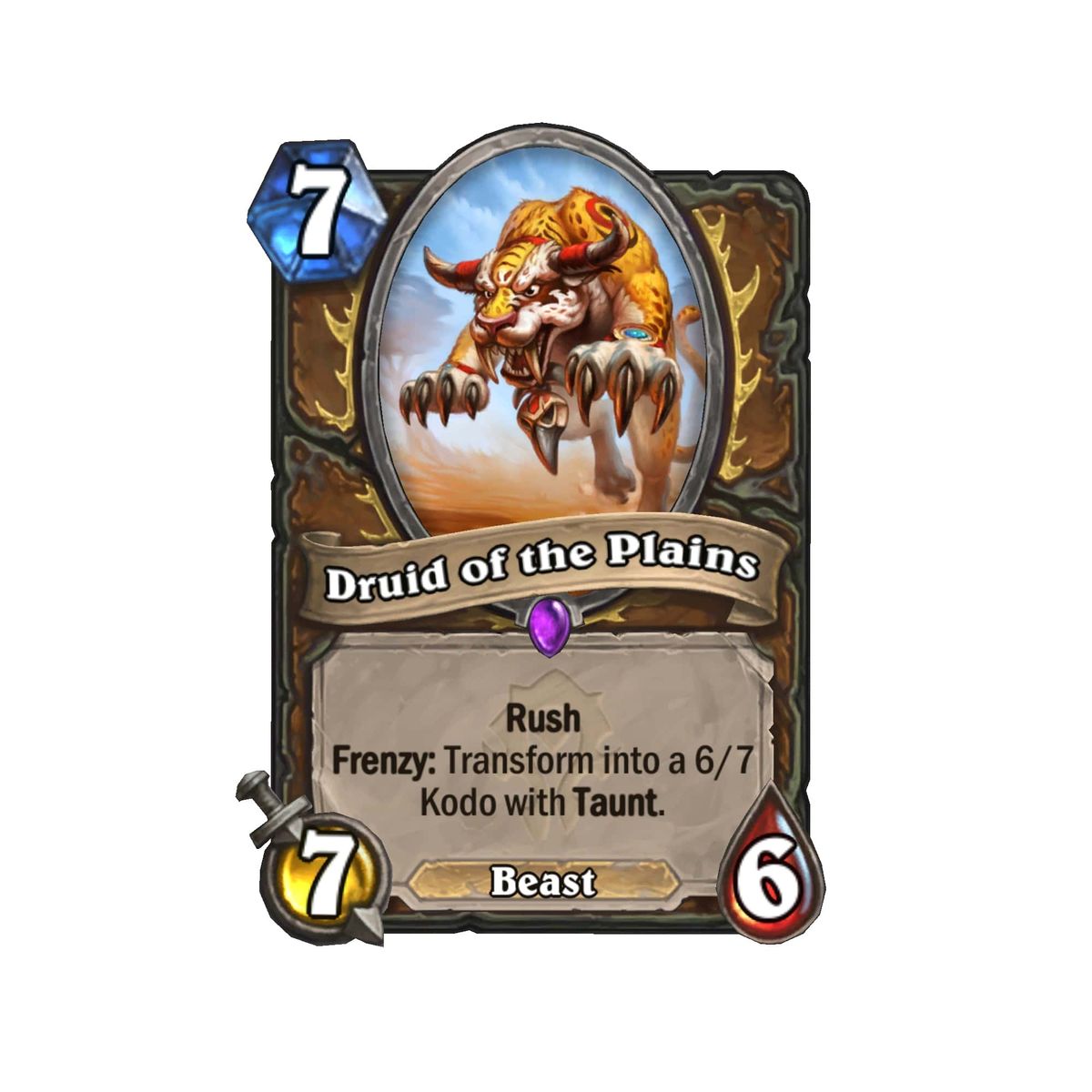 A card from Hearthstone's Forged in the Barrens set
