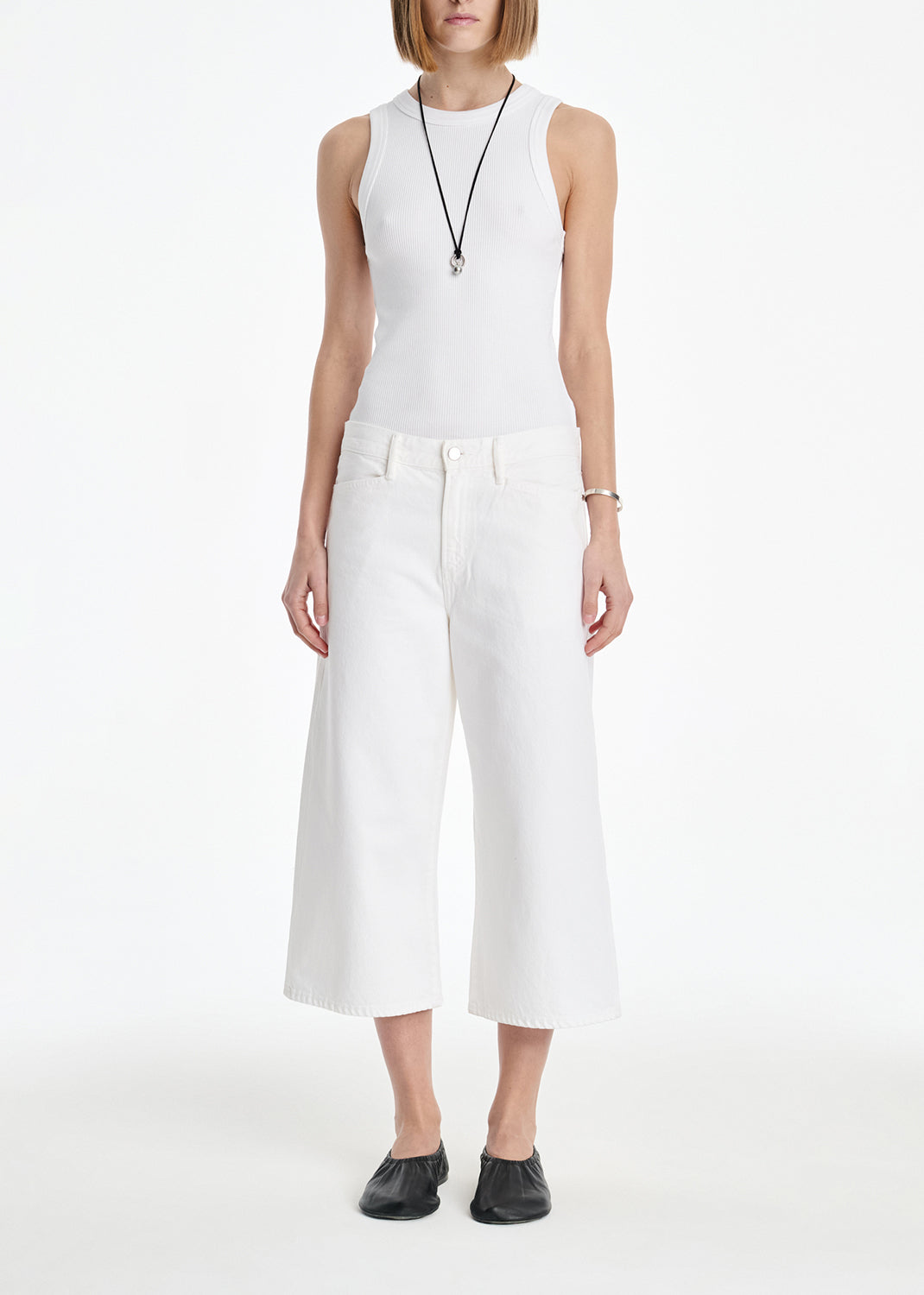 Agolde X Maria Mcmanus Skater Short in White Cotton - 23 / White Cotton