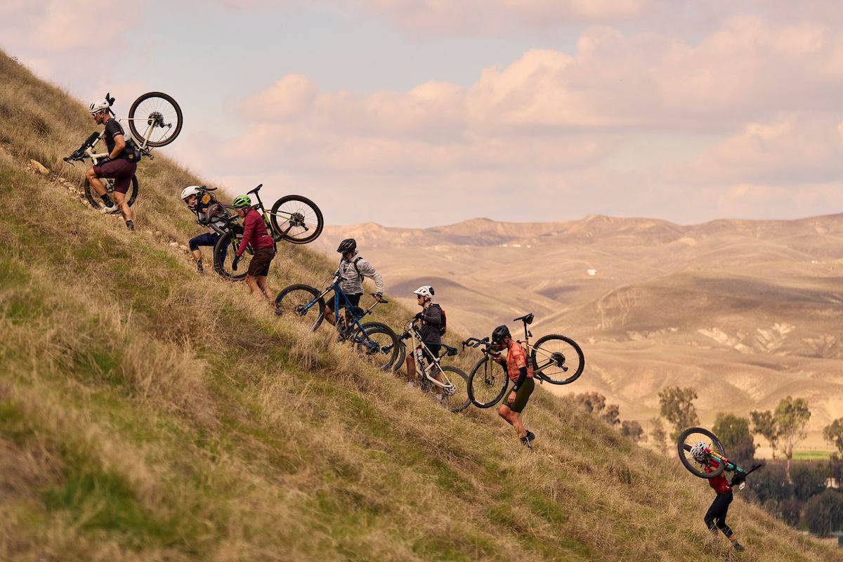 A new 'hike-a-bike' section with under 10 miles to go at The Rock Cobbler 12.0