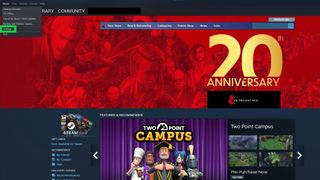 Image showing Steam and where to start to opt in.