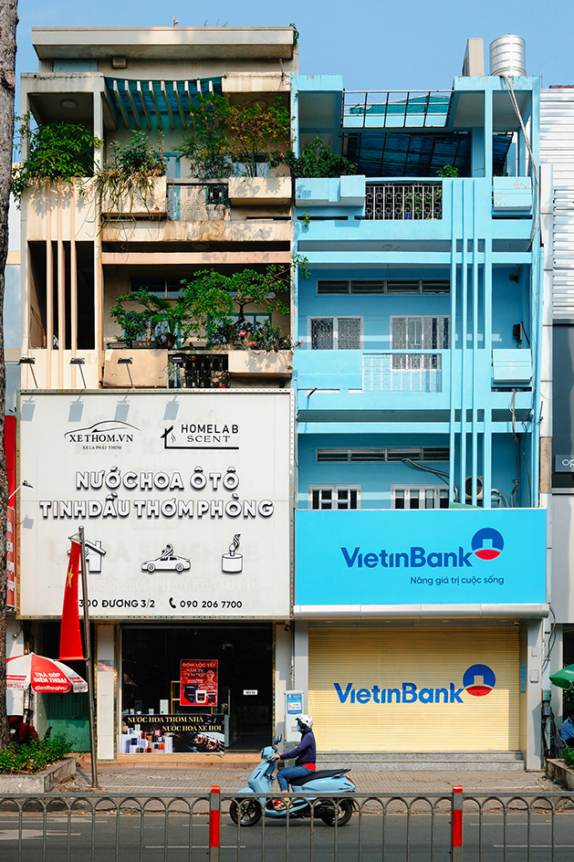 buildings with examples of brise soleil in Vietnamese modernist architecture