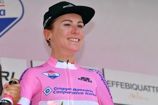 Annemiek van Vleuten (Mitchelton-Scott) in the maglia rosa at the Giro Rosa