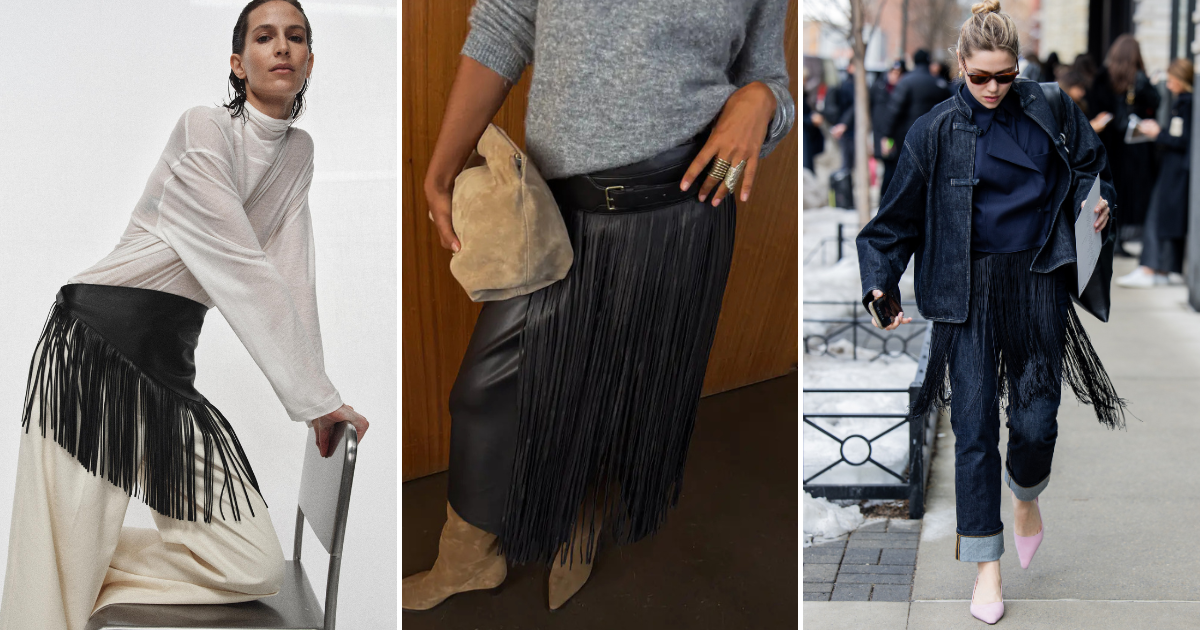 Forget Classic Leather — Fringed Belts Are Spring’s Accessory of Choice Forget Classic Leather — Fringed Belts Are Spring’s Accessory of Choice