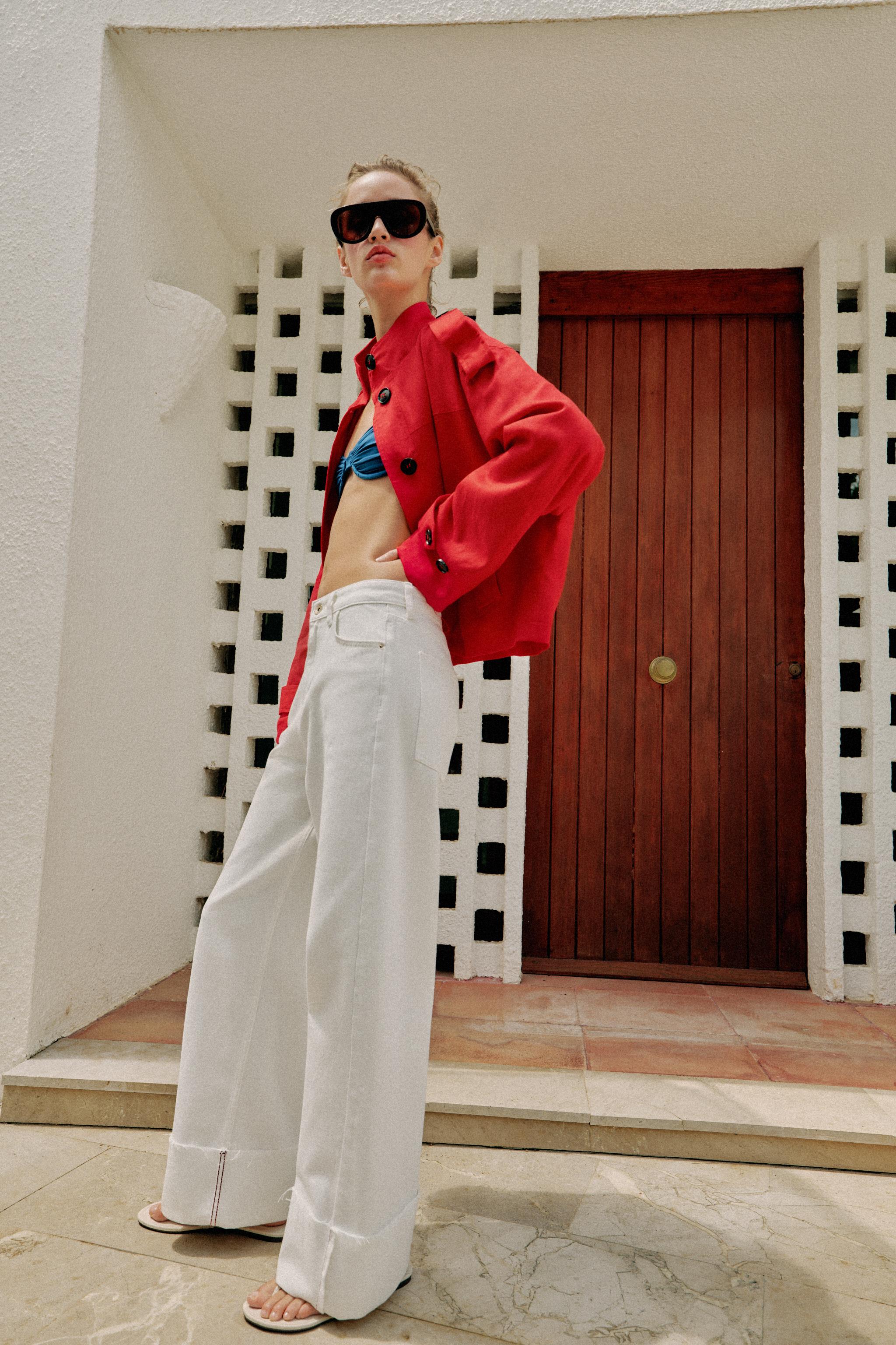 Z1975 Mid-Waist Barrel Jeans With Turn-Up Hems