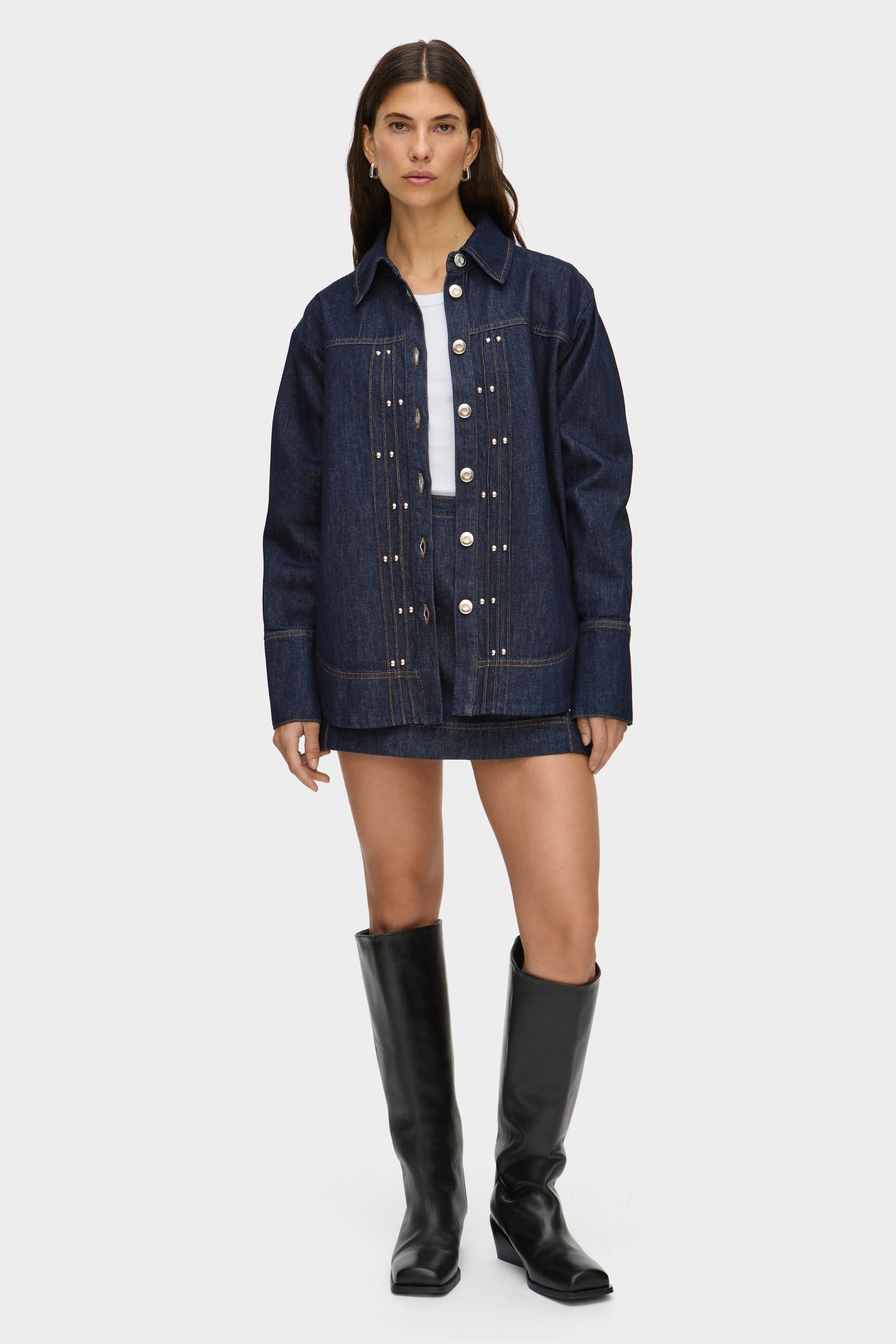 Fog Studded Denim Shirt