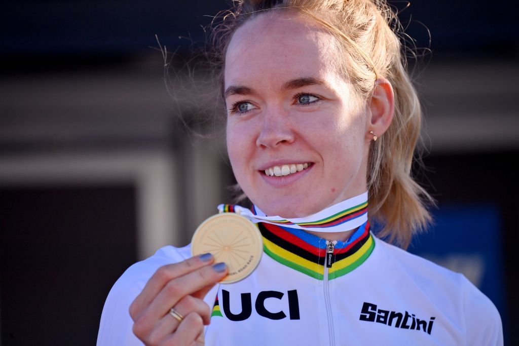 Anna van der Breggen (Netherlands) wins her second world road tittle of her career