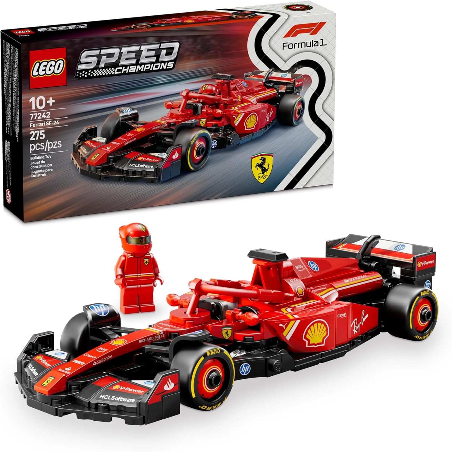 Lego Speed Champions Ferrari SF-24 F1 Race Car