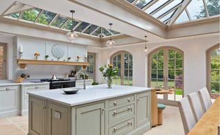 Period home kitchen extensions: Orangery kitchen extension by Vale Garden Houses