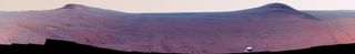 The Opportunity rover captured the photographs that were created to stitch together this panorama in June 2017.