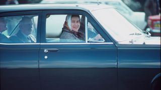 Queen Elizabeth II driving