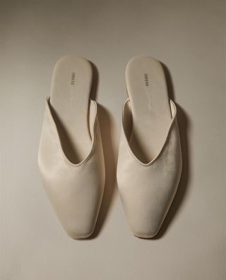 Sateen Mule Slippers