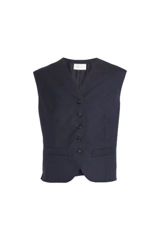THE ROW Vega Tailored Button-Front Vest