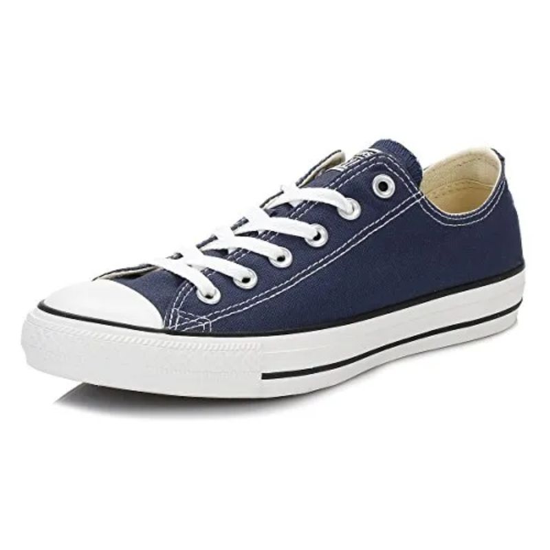 Converse navy trainers cut out 