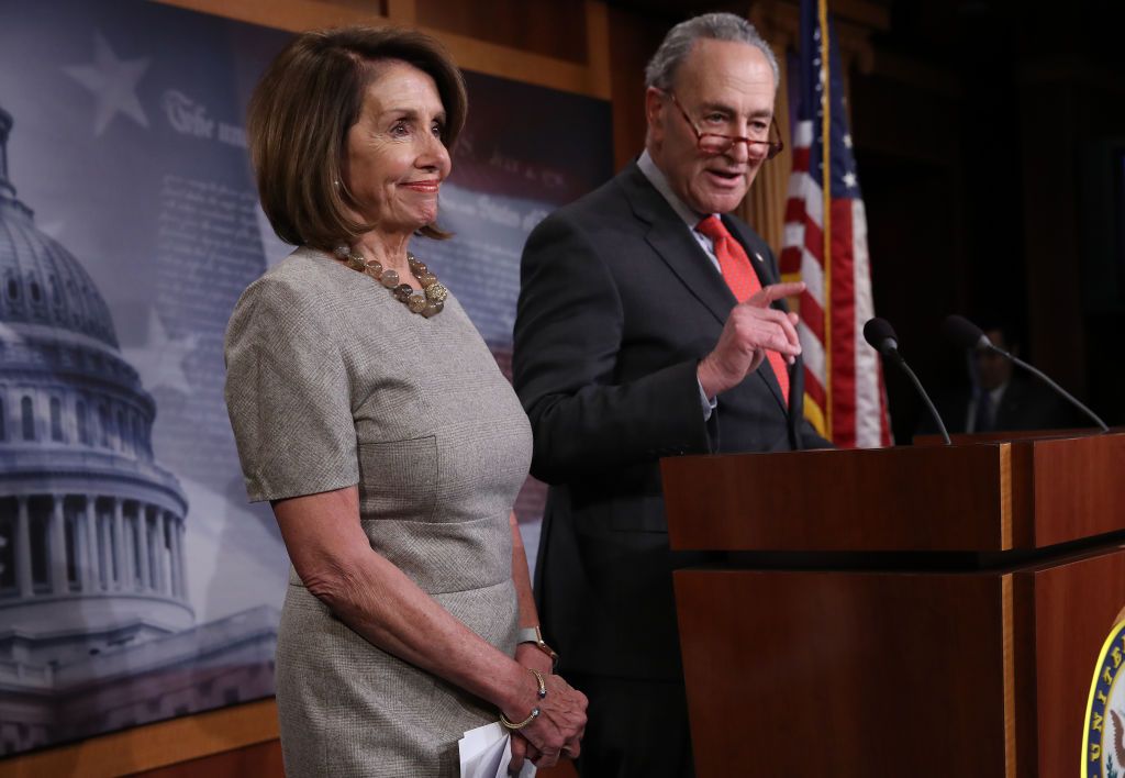 Nancy Pelosi and Chuck Schumer.