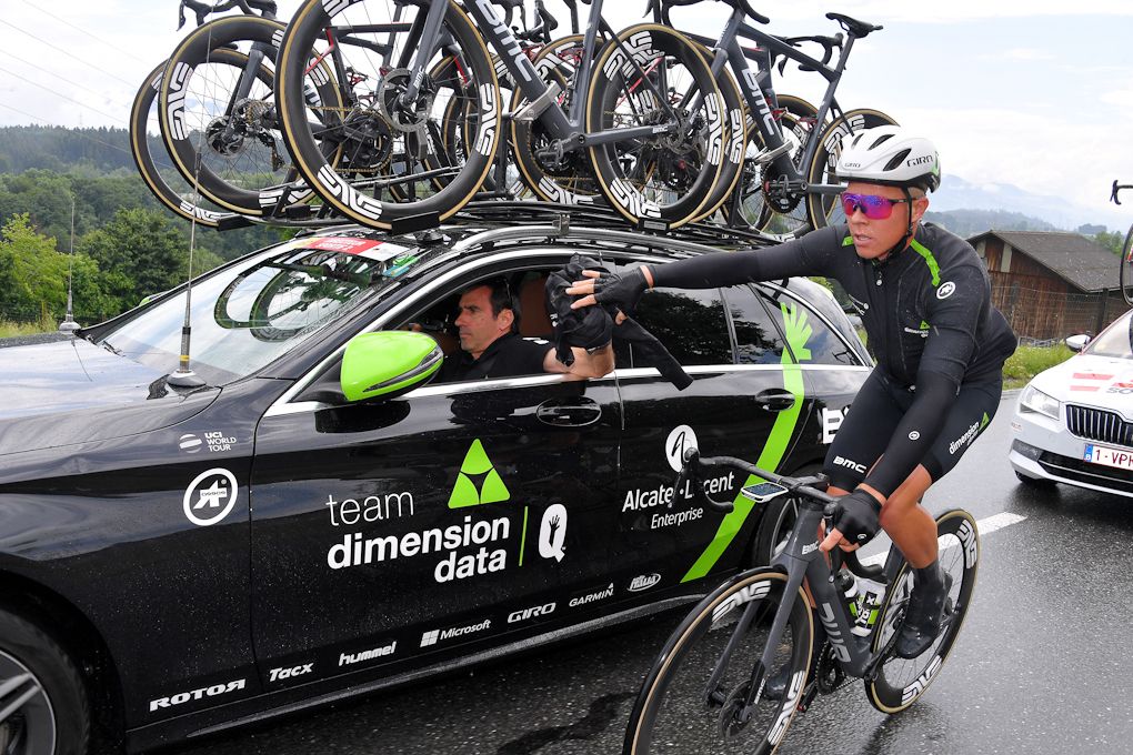 Dimension Data's Michael Valgren and Bingen Fernandez