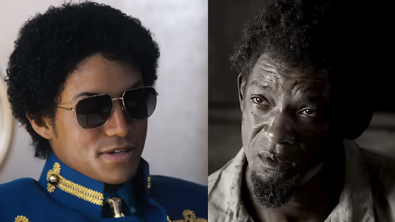 Jaafar Jackson as his uncle Michael in the recent biopic of the same name, Will Smith starring in Emancipation. 