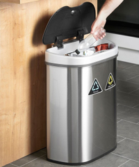 Vonhaus Alagan Stainless Steel 70 Litre Motion Sensor Recycling Bin | was £114.12, now £72.41 (save 37%) from Wayfair 