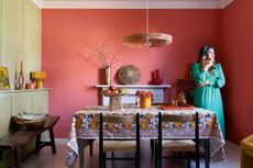 Ravinder Bhogal and her Dulux Heritage palette of terracotta walls