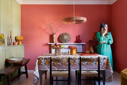 Ravinder Bhogal and her Dulux Heritage palette of terracotta walls