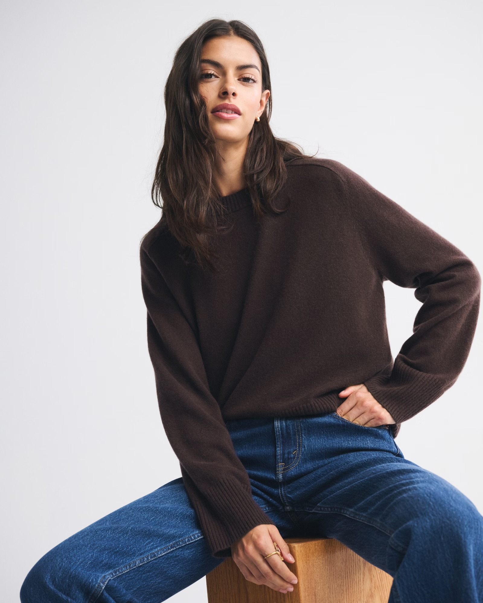 Abercrombie &amp;amp; Fitch, The A&amp;amp;F Madeline Cashmere Crew Sweater