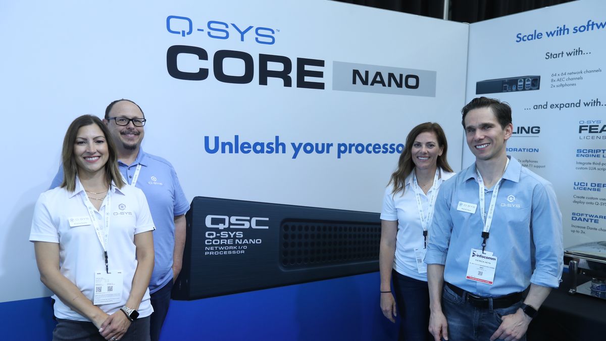 Q-SYS at InfoComm 2022. 