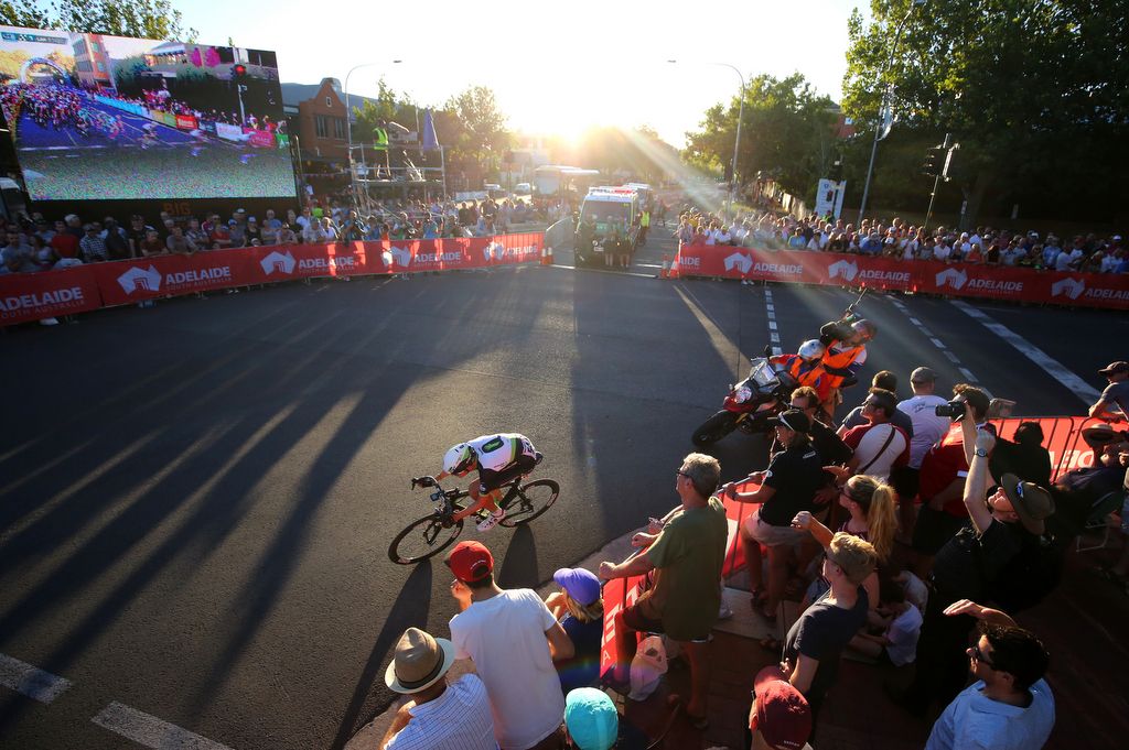 Ben O'Connor (Dimension Data) in the afternoon sunshine of Adelaide