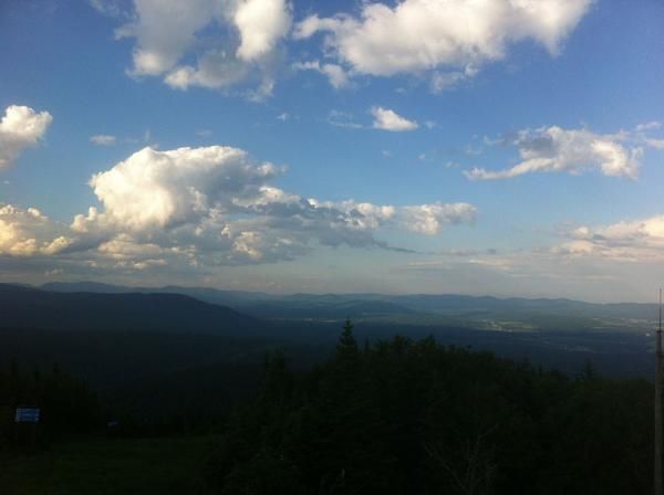 One of the views from the start of the downhill course