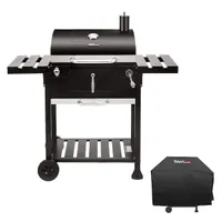 Royal Gourmet Charcoal Grill with 2 Side Table