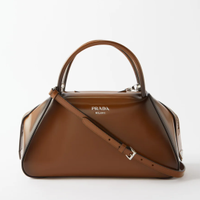 Medium spazzolato-leather top-handle bag, £2,900 | Prada