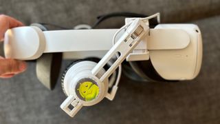 Close-up of the Conquest Pro VR headphones
