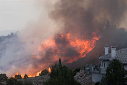 Wildfire in Reno Nevada.