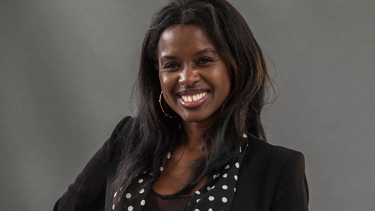 June Sarpong smiling in photoshoot