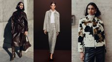 three models wearing M&S clothing