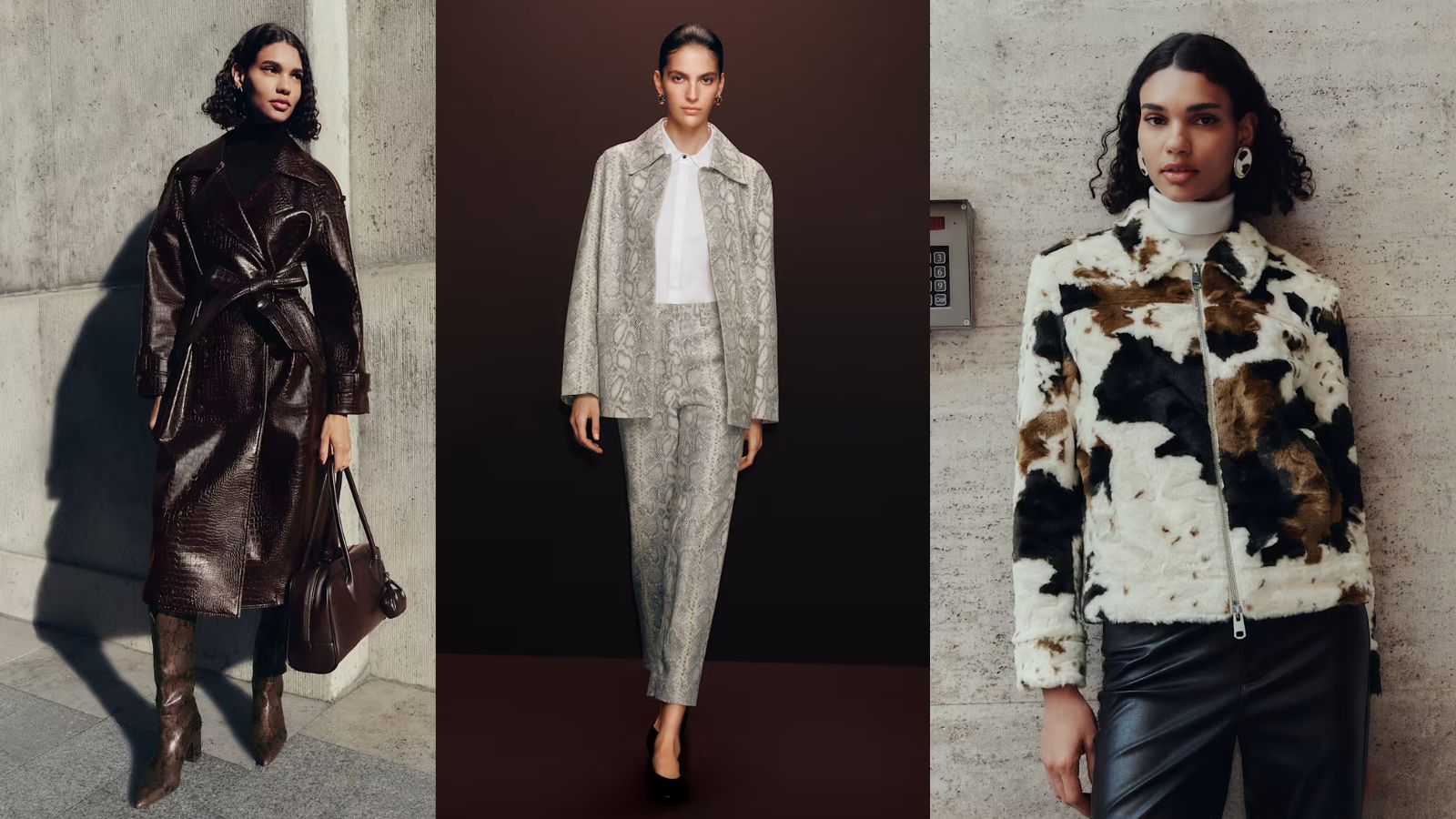 three models wearing M&amp;S clothing